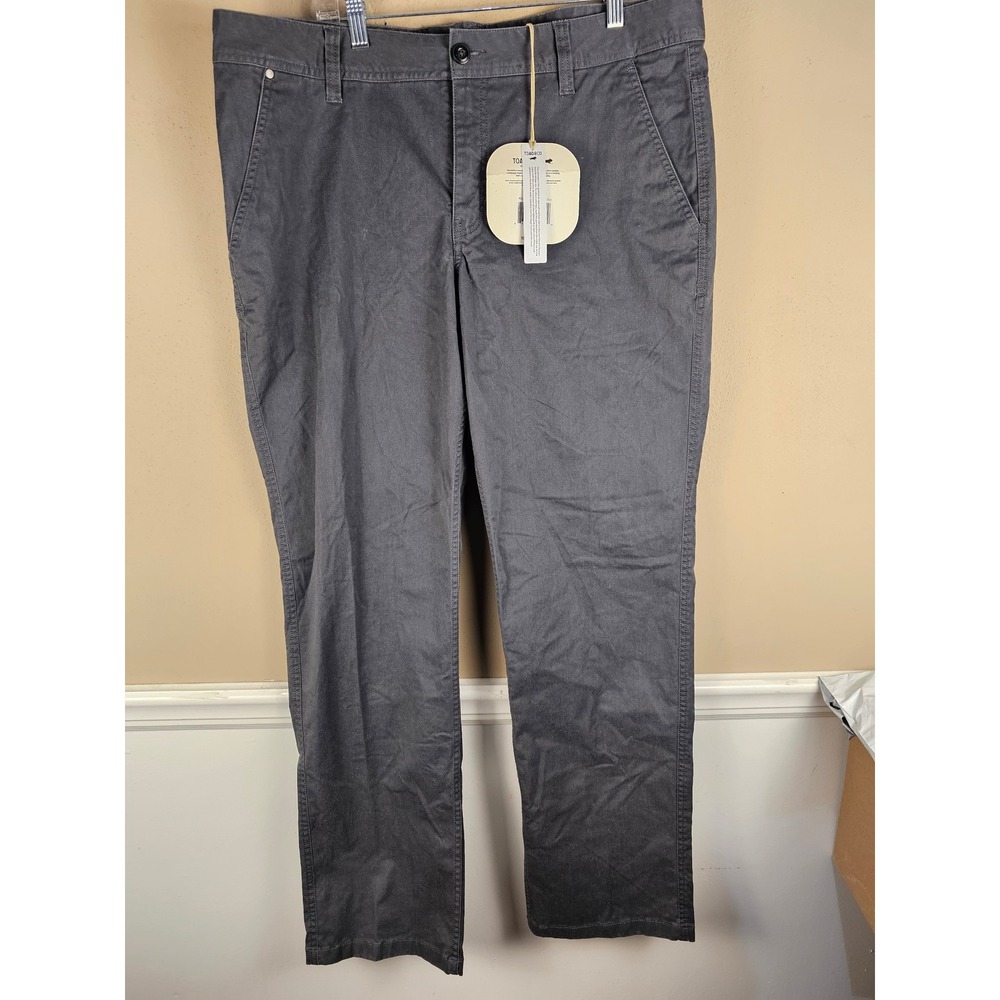 NWT Toad & Co Mens Gray Mission Ridge Pants 36x34